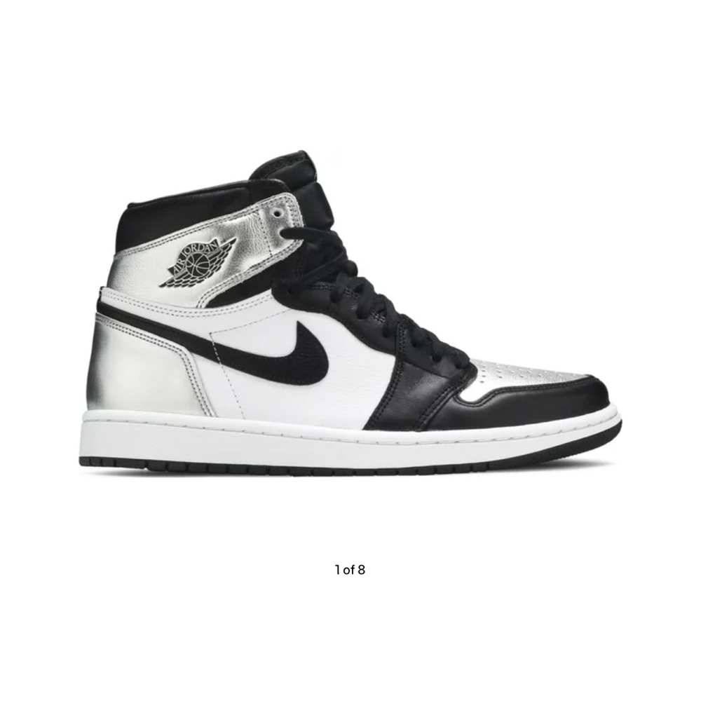 Nike women’s air Jordan retro high OG silver toe